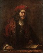 REMBRANDT Harmenszoon van Rijn, An Evangelist Writing (mk33)